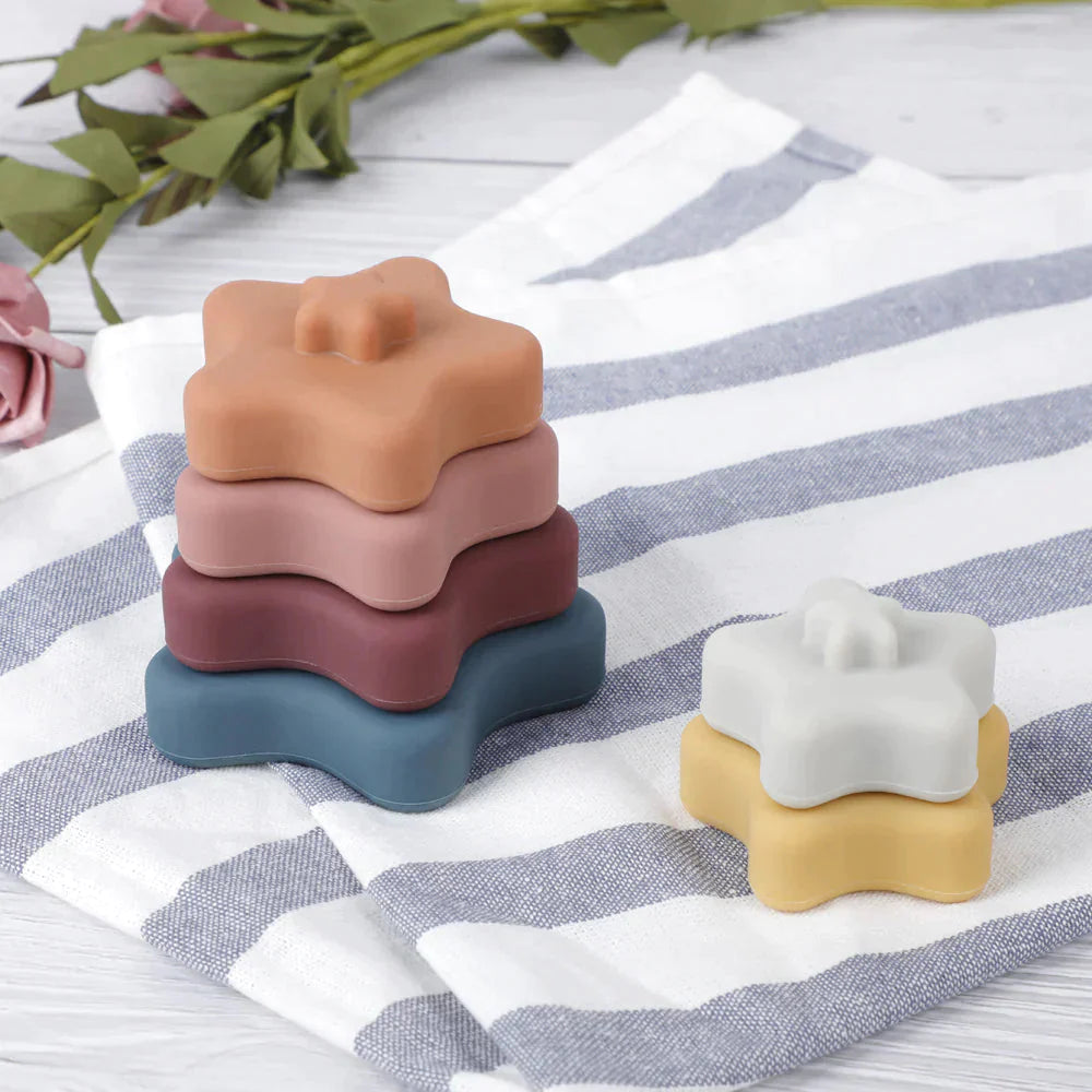 - Silicone Star Stacker - Versatile and Timeless Play Storkke Sorting & Stacking Toys