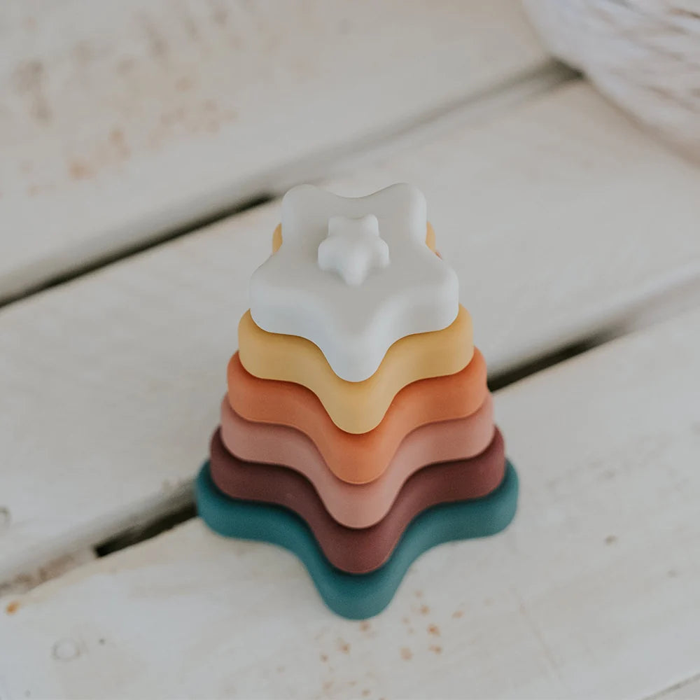 - Silicone Star Stacker - Versatile and Timeless Play Storkke Sorting & Stacking Toys