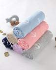 - Soft Knit Anchor Blanket Storkke Swaddling & Receiving Blankets