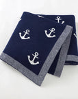 - Soft Knit Anchor Blanket Storkke Swaddling & Receiving Blankets