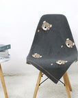 - Soft Knit Bear Blanket Baby Stork Swaddling & Receiving Blankets