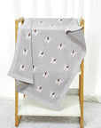 - Soft Knit Elephant Blanket Baby Stork Swaddling & Receiving Blankets