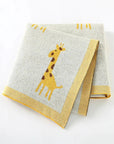 White - Soft Knit Griaffe Blanket Storkke Swaddling & Receiving Blankets