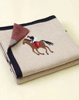 Carmel - Soft Knit Polo Horse Blanket Storkke Swaddling & Receiving Blankets