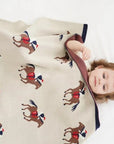 - Soft Knit Polo Horse Blanket Storkke Swaddling & Receiving Blankets