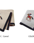 - Soft Knit Polo Horse Blanket Storkke Swaddling & Receiving Blankets