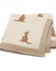 Caramel - Soft Knit Kangaroo Blanket Storkke Swaddling & Receiving Blankets