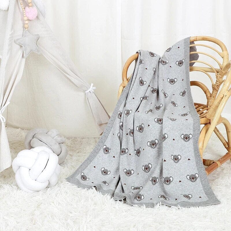 - Soft Knit Koala Blanket Storkke Swaddling & Receiving Blankets