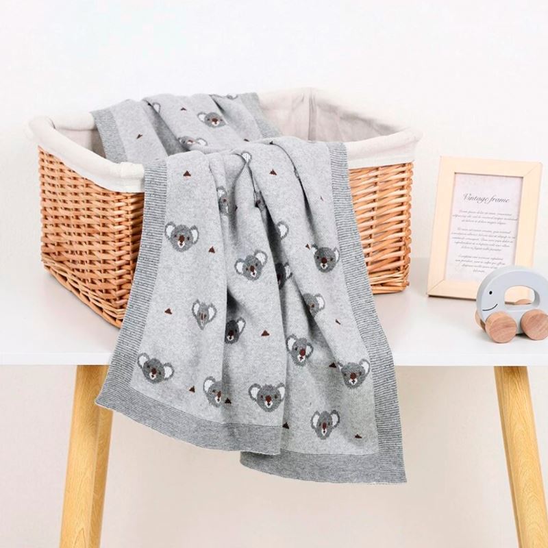 - Soft Knit Koala Blanket Storkke Swaddling & Receiving Blankets