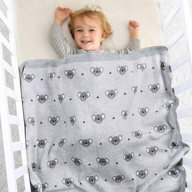 - Soft Knit Koala Blanket Storkke Swaddling & Receiving Blankets