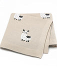 Caramel - Soft Knit Llama Blanket Storkke Swaddling & Receiving Blankets