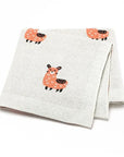 Cream - Soft Knit Llama Blanket Storkke Swaddling & Receiving Blankets