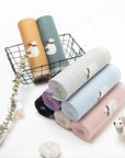 - Soft Knit Polar Bear Blanket Baby Stork Swaddling & Receiving Blankets