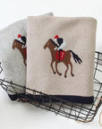 - Soft Knit Polo Horse Blanket Storkke Swaddling & Receiving Blankets
