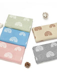 - Soft Knit Rainbow Blanket Baby Stork Swaddling & Receiving Blankets