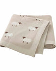 Caramel - Soft Knit Sheep Blanket Storkke Swaddling & Receiving Blankets
