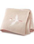 Light Pink - Soft Knit Stork Blanket Baby Stork Swaddling & Receiving Blankets