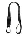 Black - Stroller Safety Wrist Strap - Vegan Leather & Nylon Baby Stork Baby Stroller Accessories