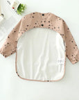- Ultimate Baby Smock Bib - Waterproof, Long Sleeves & Catch-All Pocket Baby Stork Bibs