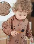 - Ultimate Baby Smock Bib - Waterproof, Long Sleeves & Catch-All Pocket Baby Stork Bibs