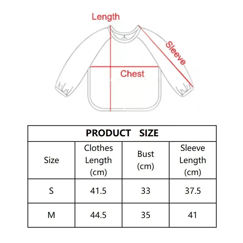 - Patterned Baby Smock Bib – Waterproof Long Sleeve Feeding & Playtime Bib | Baby Stork Baby Stork Bibs
