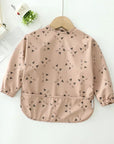 Cat Whiskers - Ultimate Baby Smock Bib - Waterproof, Long Sleeves & Catch-All Pocket Baby Stork Bibs