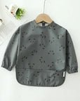 Panda - Ultimate Baby Smock Bib - Waterproof, Long Sleeves & Catch-All Pocket Baby Stork Bibs