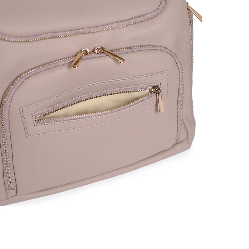 - Vegan Leather Nappy Backpack - Compact and Stylish Baby Bag Baby Stork Diaper Wet Bags