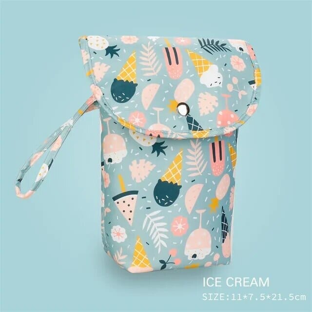 Ice Cream - Waterproof Reusable Nappy Bag - Multiple Colours Storkke Diaper Wet Bags