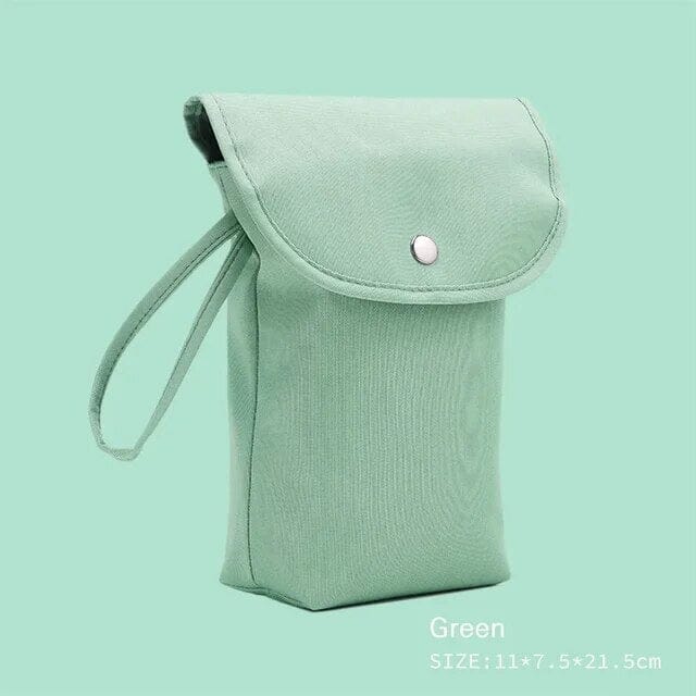Green - Waterproof Reusable Nappy Bag - Multiple Colours Storkke Diaper Wet Bags