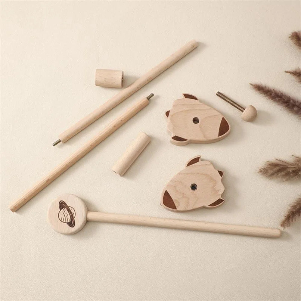 - Wooden Mobile Cot Arm – Rocket Design Baby Stork Baby Mobile