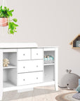 - Baby Changing Table & Diaper Station with Drawers | Nursery Storage Cabinet Keezi Baby & Kids > Kid's Furniture > Changing Tables