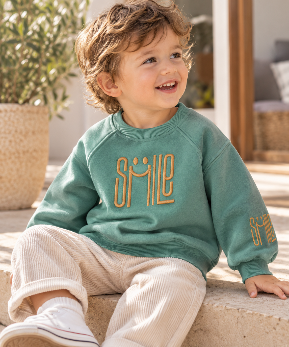 Smile Letter Kids Sweatshirt