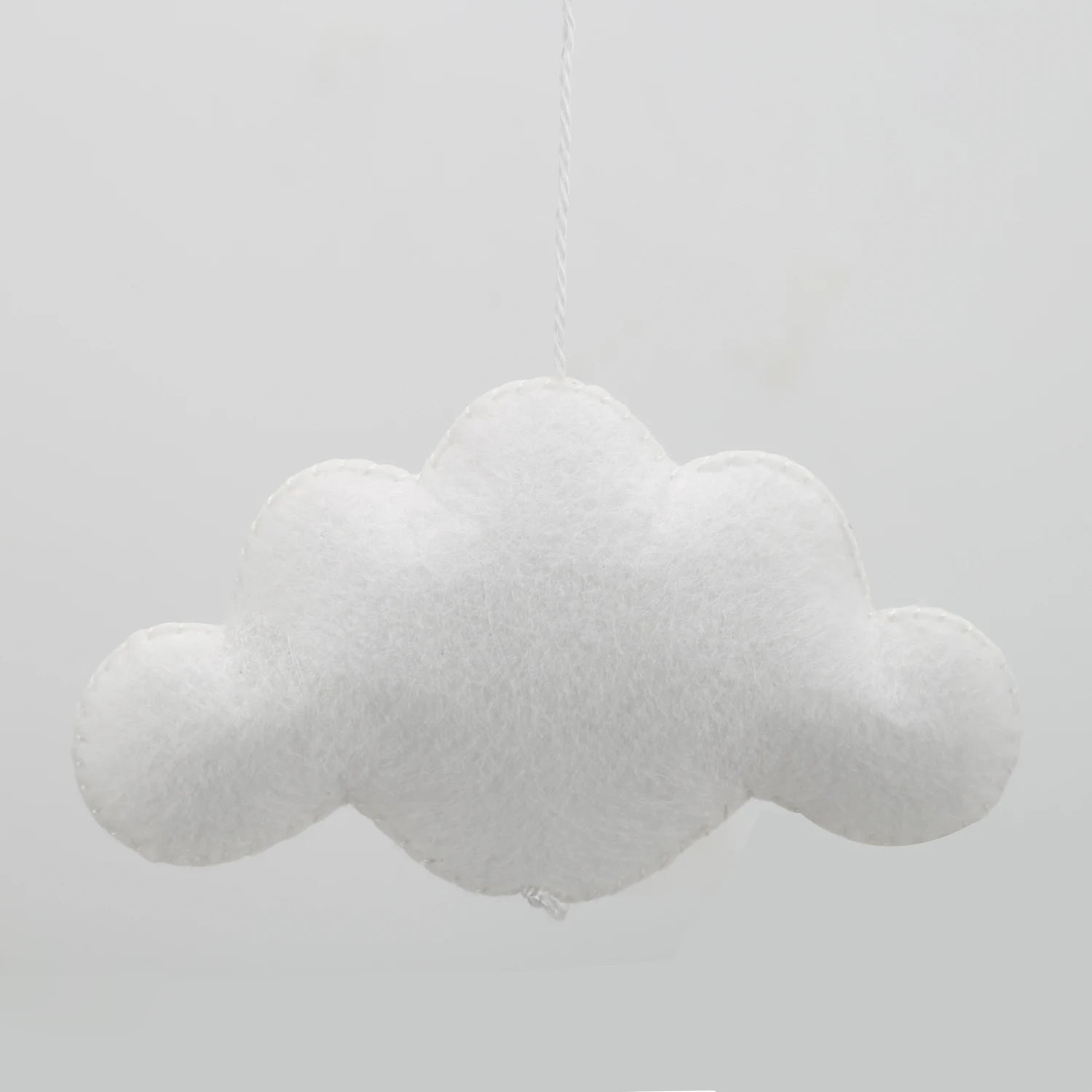 Horse Baby Mobile | Neutral Felt Horse Nursery Mobile with Clouds &amp; Stars