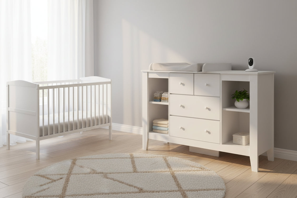 - Baby Changing Table & Diaper Station with Drawers | Nursery Storage Cabinet Keezi Baby & Kids > Kid's Furniture > Changing Tables