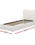 - Single Boucle Bed Frame – Beige Baby Stork Baby & Kids > Kid's Furniture > Kid's Beds & Bed Frames