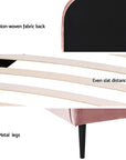 - King Single Velvet Bed Frame with Storage and Bedside Table | Pink Baby Stork Furniture > Bedroom > Beds & Bed Frames