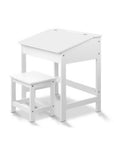 - 2PCS Kids Table and Chair Set | Lift-Top Desk with Storage | Study & Activity Desk Keezi Baby & Kids > Kid's Furniture > Kid's Desks