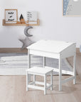 - 2PCS Kids Table and Chair Set | Lift-Top Desk with Storage | Study & Activity Desk Keezi Baby & Kids > Kid's Furniture > Kid's Desks