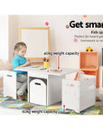 - 3PCS Kids Table and Chair Set with Storage | Play, Activity & Learning Desk Keezi Baby & Kids > Baby & Kid's Toys > Pretend Play