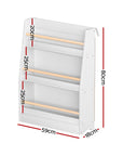 - 3-Tier Kids Bookshelf – Book & Toy Organiser with Protective Rods Keezi Baby & Kids > Kid's Furniture > Kid's Bookcases & Shelves