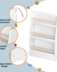 - 3-Tier Kids Bookshelf – Book & Toy Organiser with Protective Rods Keezi Baby & Kids > Kid's Furniture > Kid's Bookcases & Shelves