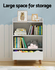 - Kids Bookshelf | 3-Tier Storage with Drawer & Open Shelving Keezi Baby & Kids > Kid's Furniture > Kid's Bookcases & Shelves
