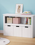 - Kids Bookshelf with 3 Drawers | Toy Storage & Bookcase Organiser Keezi Baby & Kids > Kid's Furniture > Kid's Bookcases & Shelves