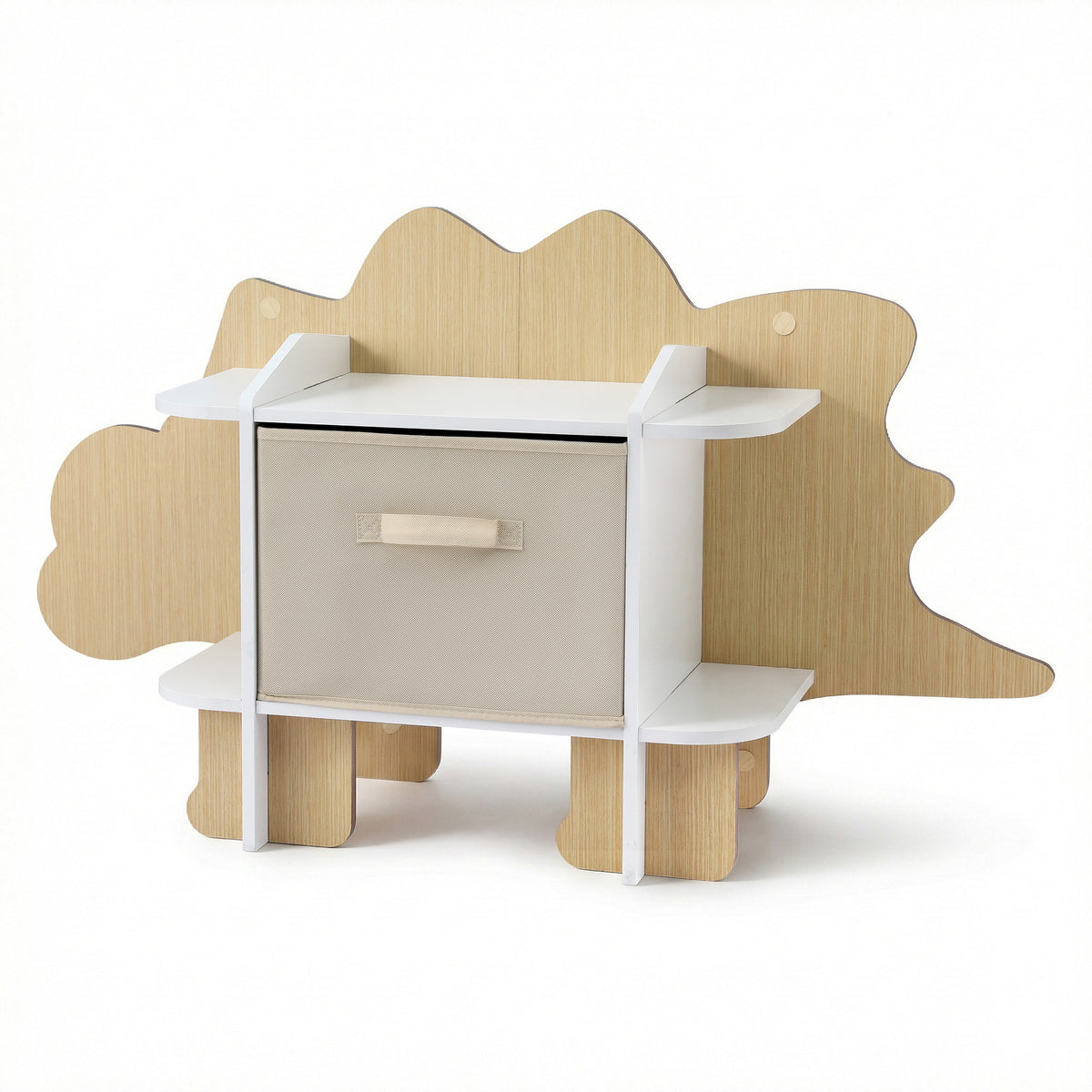 - Dinosaur Kids Bookshelf &amp; Toy Storage with Fabric Drawer Keezi Baby &amp; Kids > Kid's Furniture > Kid's Bookcases &amp; Shelves