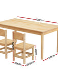 - Kids Table and 2 Chairs Set | Durable Pinewood Furniture for Play & Learning Keezi Baby & Kids > Kid's Furniture > Kid's Tables, Chairs & Seats