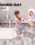 - Kids Princess Dressing Table & Stool Set | Pink Keezi Baby & Kids > Kid's Furniture > Kid's Dressers, Cupboards & Wardrobes