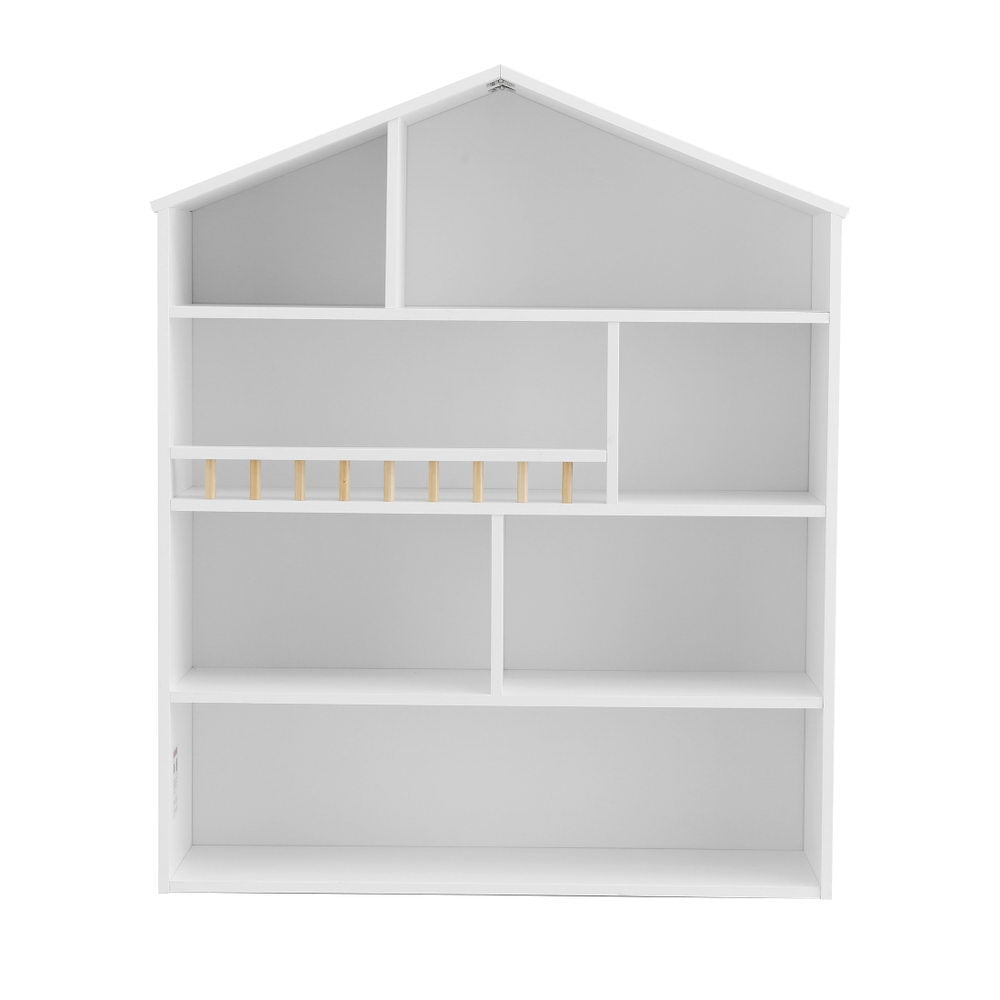 - 4-Tier Kids Bookshelf – House-Shaped Storage Organiser Keezi Kids Baby &amp; Kids &gt; Kid&#39;s Furniture &gt; Kid&#39;s Bookcases &amp; Shelves