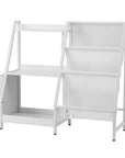 - 3-Tier Kids Bookshelf with Sling Storage – White Keezi Kids Baby & Kids > Kid's Furniture > Kid's Bookcases & Shelves
