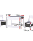 - Children's Table and Chairs Set – Grey Chalkboard Desk with Storage Keezi Baby & Kids > Kid's Furniture > Kid's Tables, Chairs & Seats